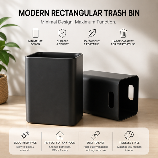 PLASTIC TRASH WITH LID 12 LITERS 33*24*24 cm