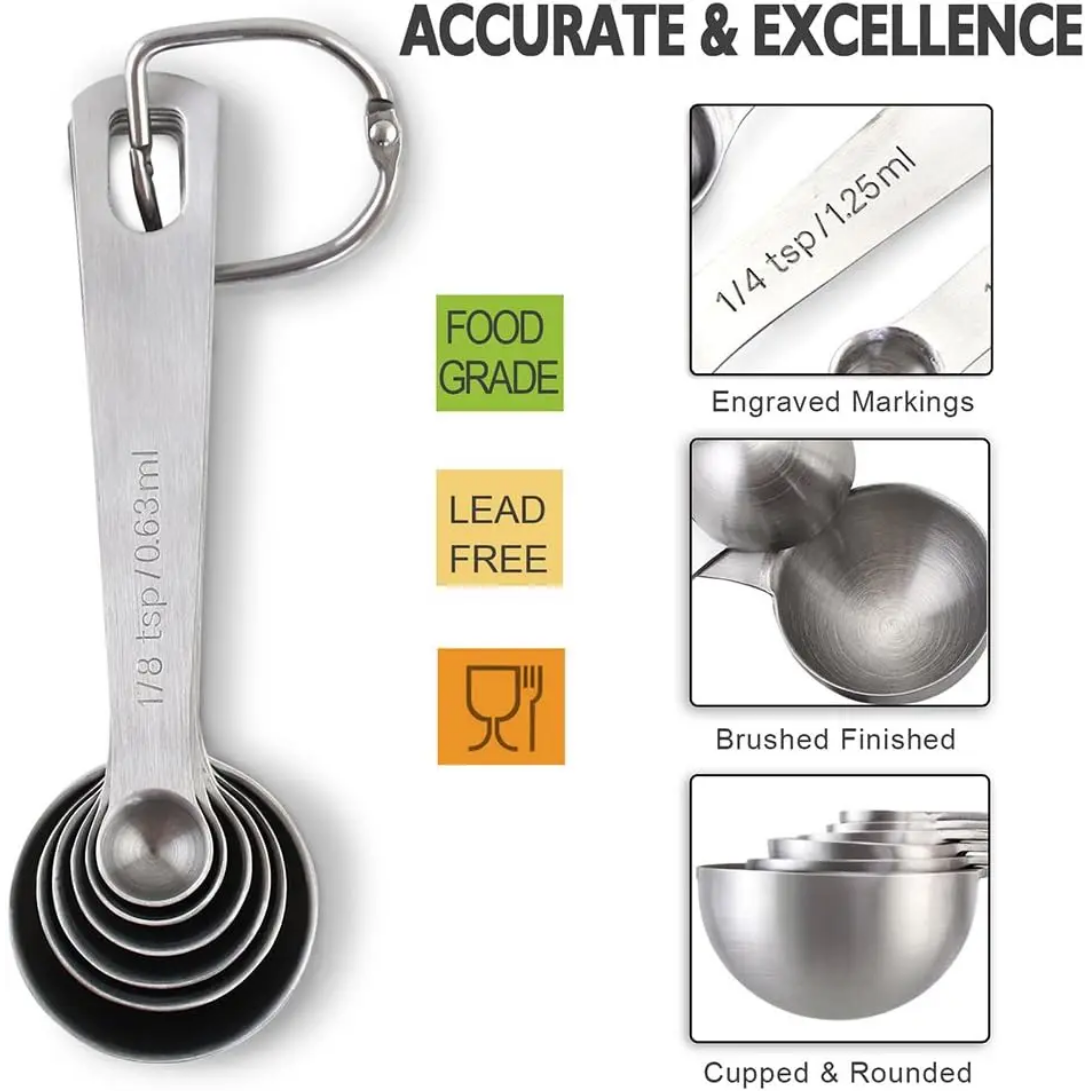 STAINLESS STEEL MEASURING SPOON SET