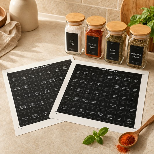 80 WATERPROOF SPICE/ HERBS/ PANTRY LABELS