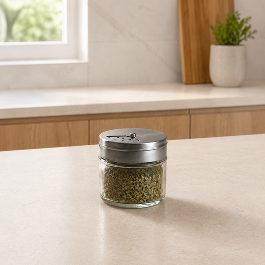 DANNY HOME 80 ML GLASS SPICE JAR WITH STAINLESS LID