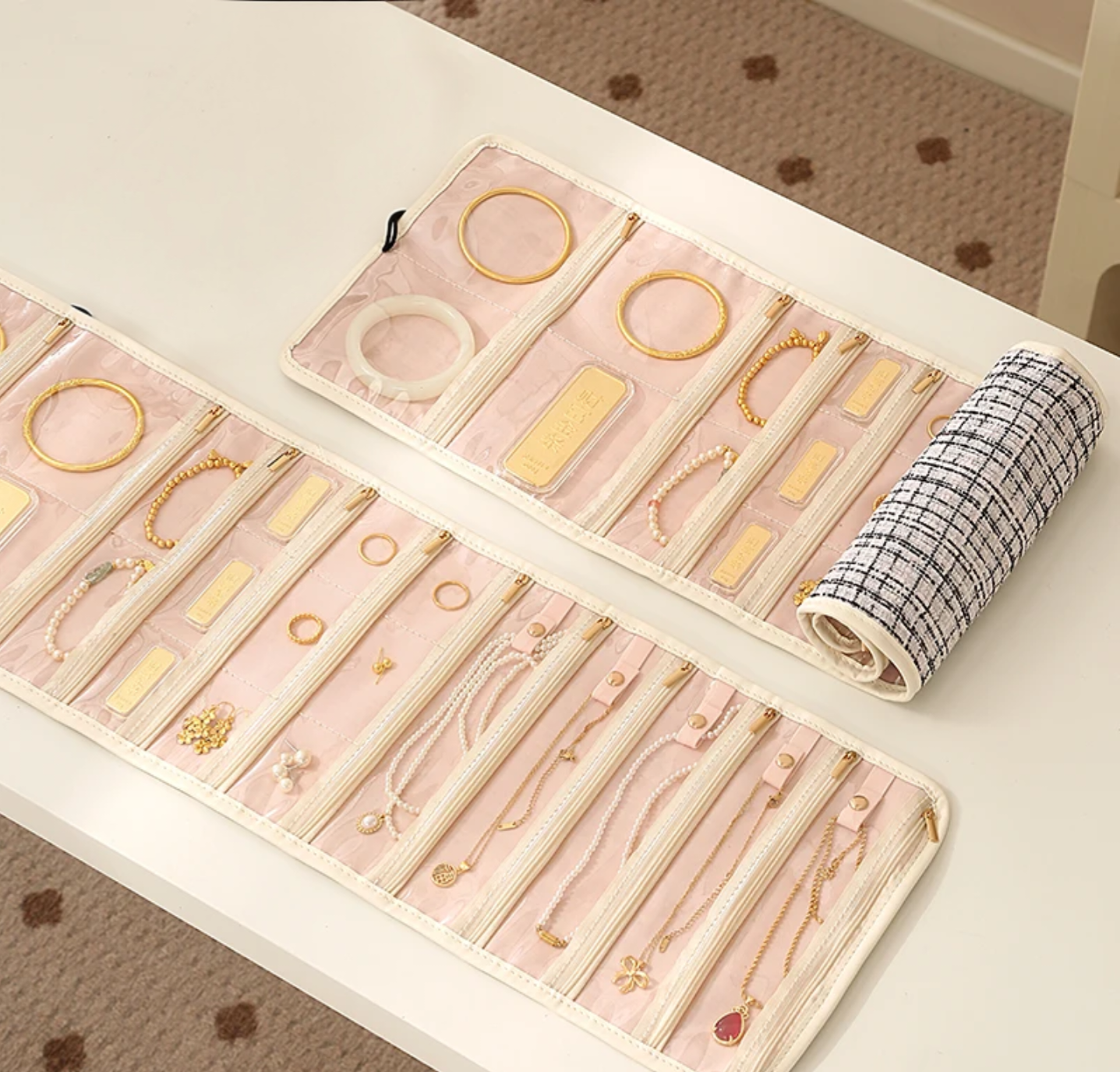 FOLDABLE JEWELRY ORGANIZER BAG