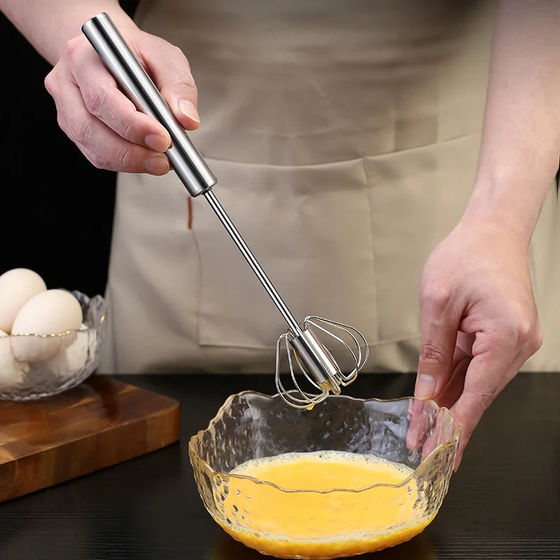 MANUAL STAINLESS STEEL PUSH DOWN WHISKER