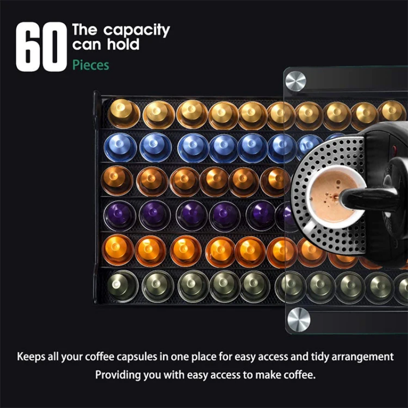 COFFEE CAPSULES ORGANIZER 60 CAPSULES