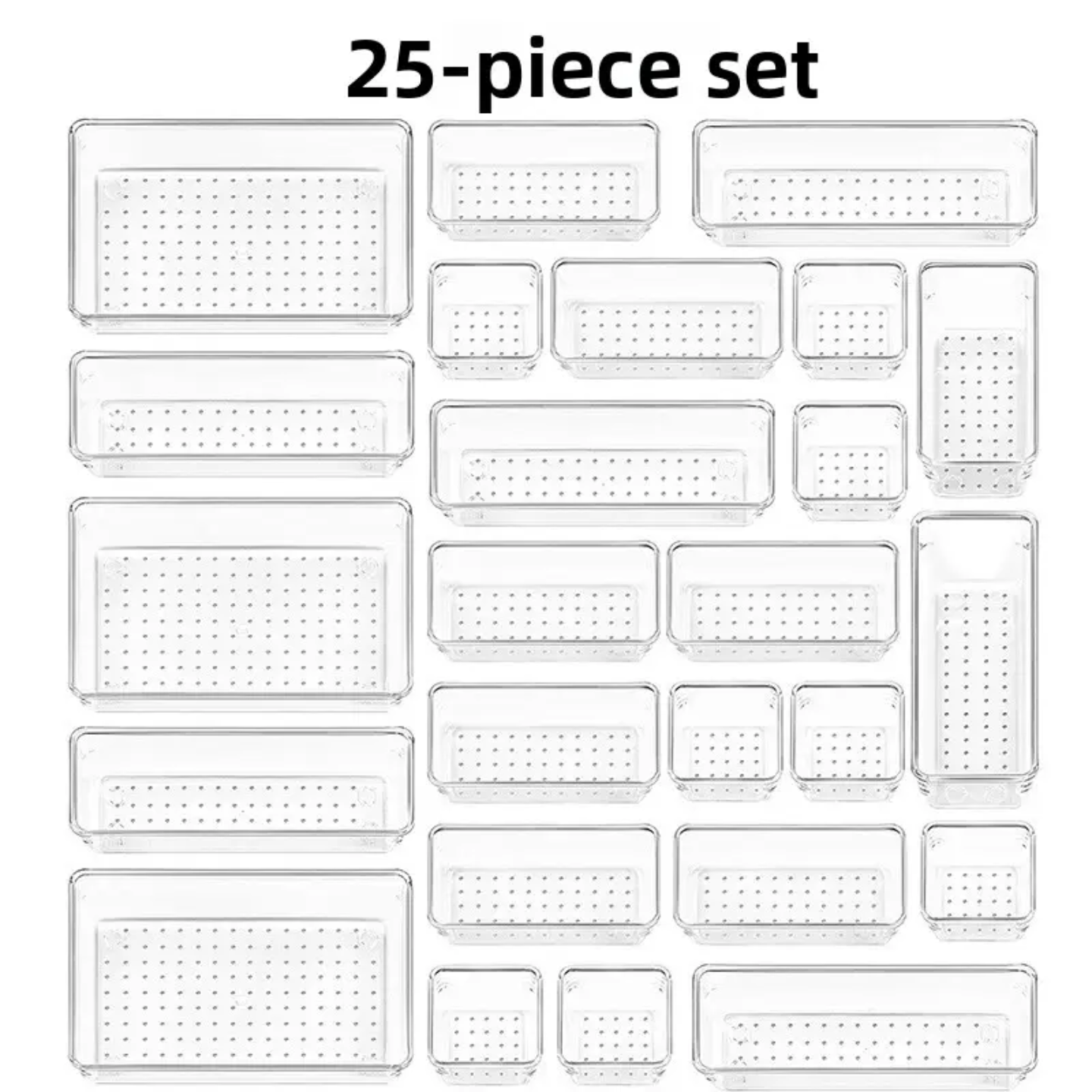 ACRYLIC DRAWER ORGANIZER SET OF 25 PCS
