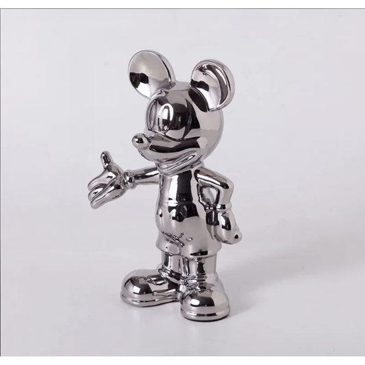 MICKEY MOUSE CHROME CERAMIC ORNAMENT