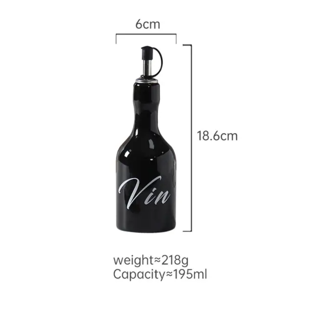CERAMIC OIL AND VINEFAR BOTTLES