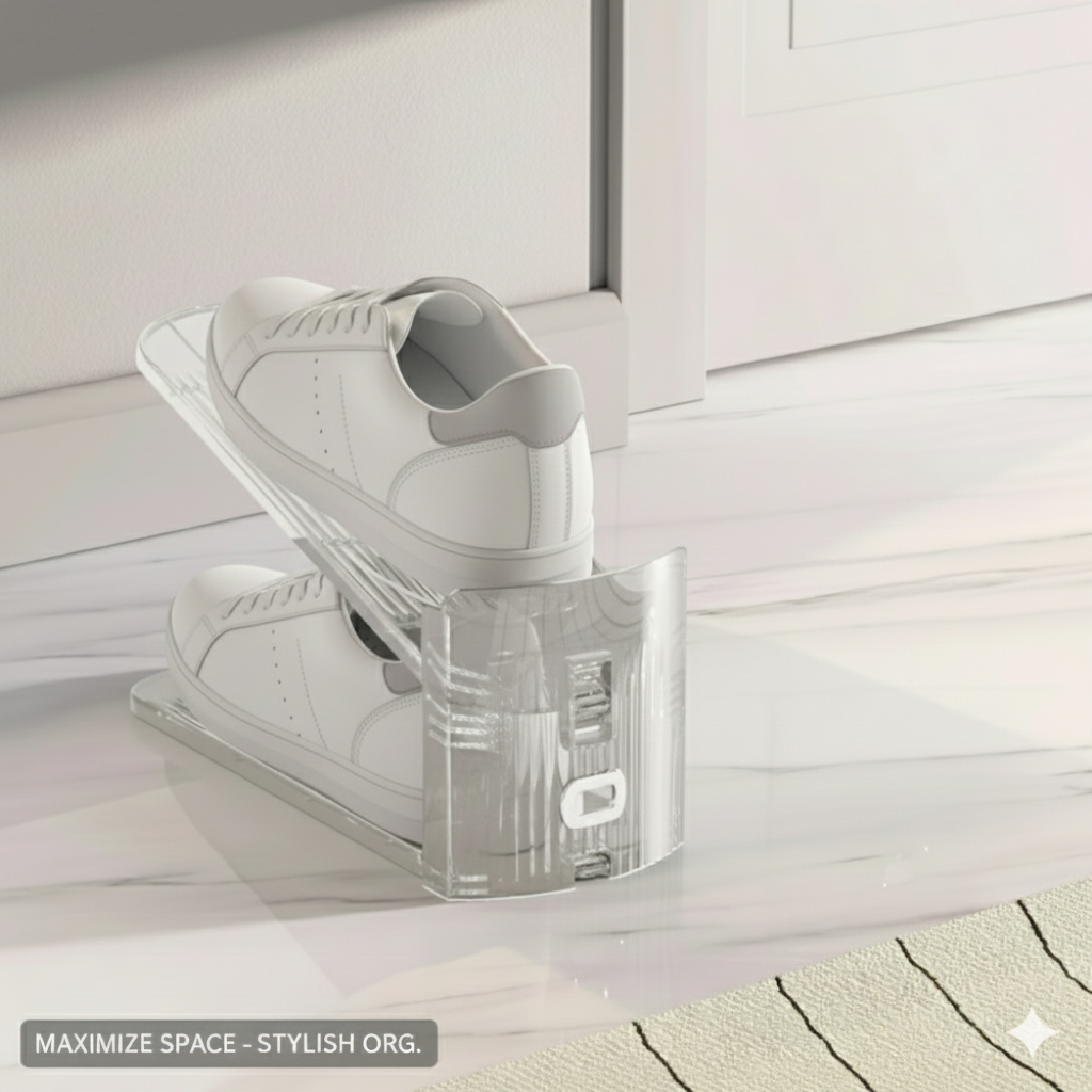 TRANSPARENT SHOE RACK ORGANIZER