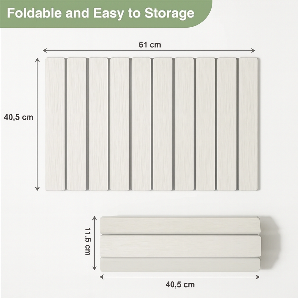 WHITE DIATOMITE STONE BATHROOM DRYING MAT