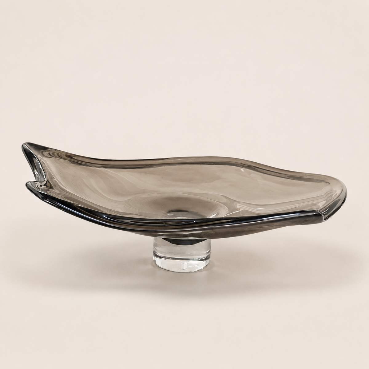 MODERN LARGE  GLASS SERVING TRAY
