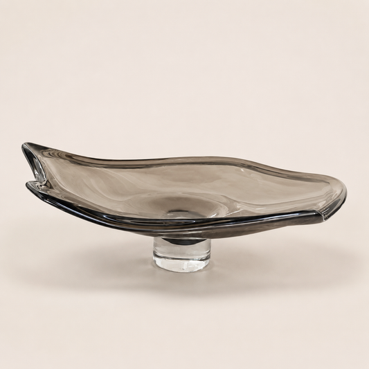 MODERN LARGE  GLASS SERVING TRAY