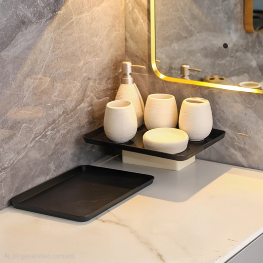 CERAMIC SOAP DISPENSER SET OF 5 PCS