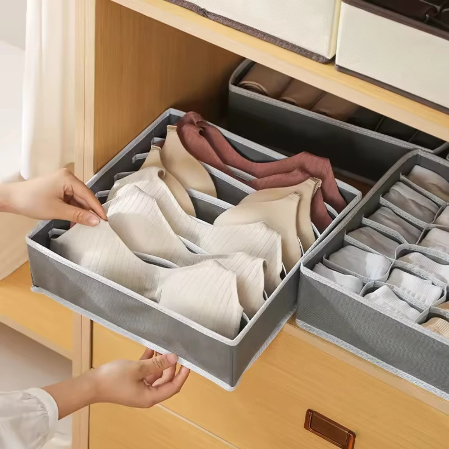 CLOTHES DRAWER ORGANIZER SET OF 4 PCS