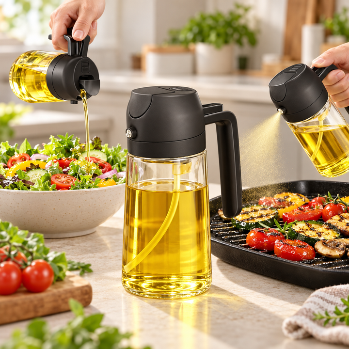 2 IN 1 OIL DISPENSER + SPRAY