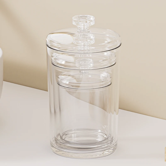 MULTI-USE TRANSPARENT JARS SET OF 3 PCS