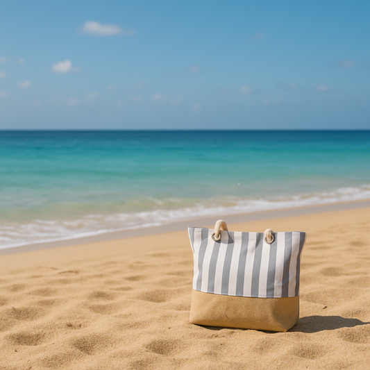CANVAS BEACH BAG