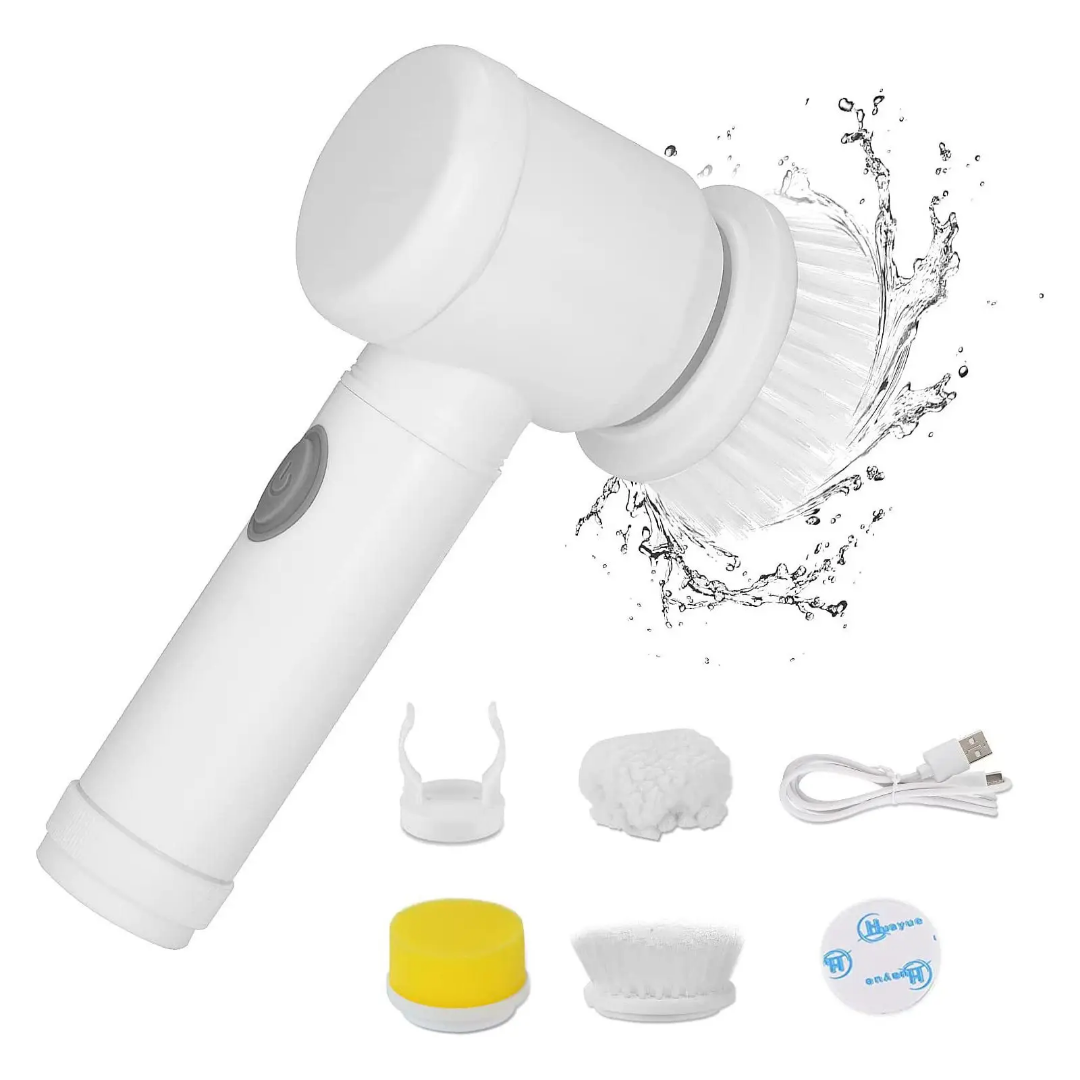 RECHARGEABLE CLEANING BRUSH WITH 5 HEADS