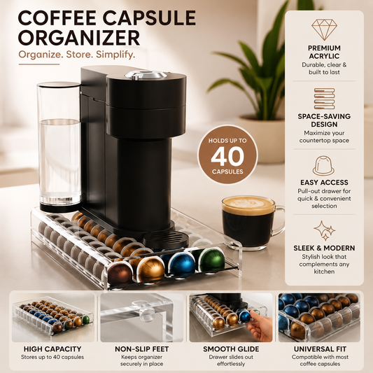 ACRYLIC NESPRESSO VERTUO CAPSULES ORGANIZER