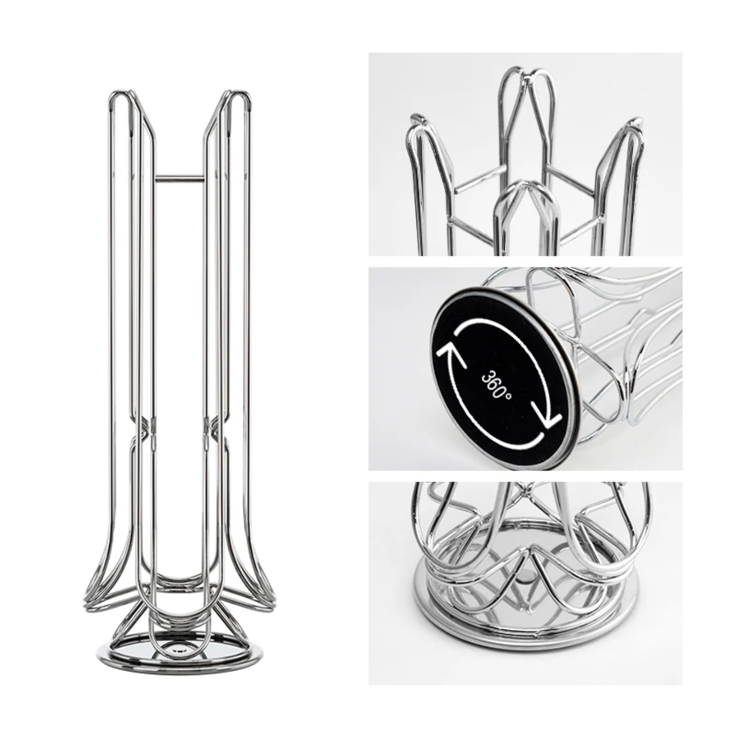 NESPRESS VERTUO CAPSULES ORGANIZER STAND 360 DEGREE 24 PCS