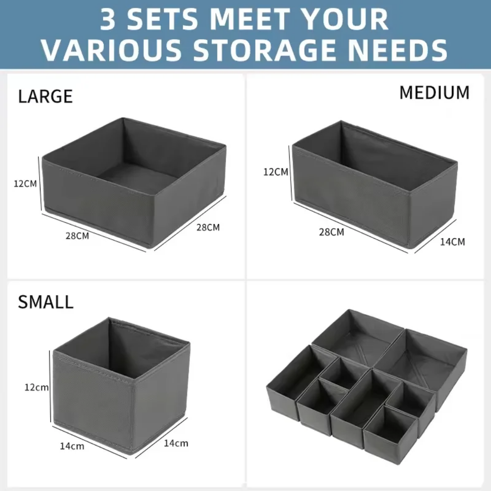 DRAWER CLOTHES ORGANIZER SET OF 6 PCS