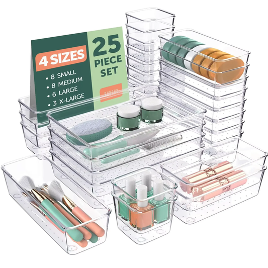 ACRYLIC DRAWER ORGANIZER SET OF 25 PCS