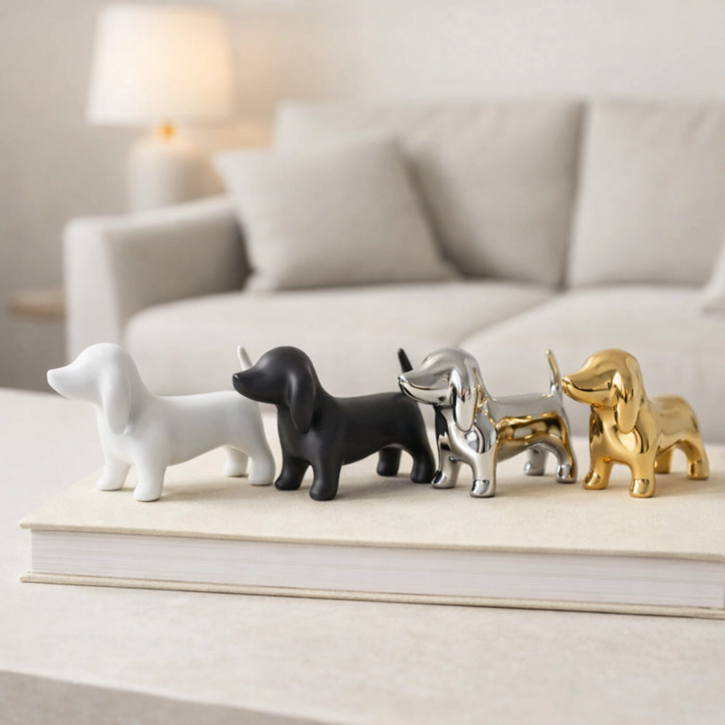 CERAMIC  DOG FIGURE 14*9.5 cm