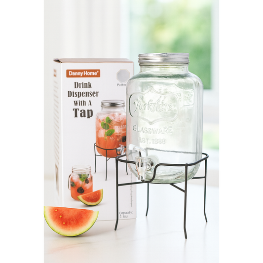 DANNY HOME BEVERAGE DISPENSER WITH TAP AND STAND