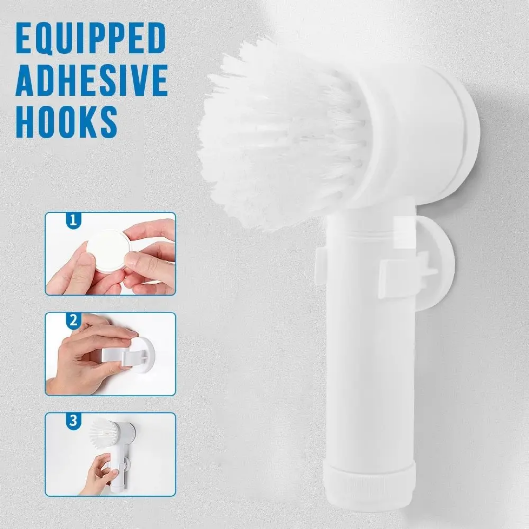 RECHARGEABLE CLEANING BRUSH WITH 5 HEADS