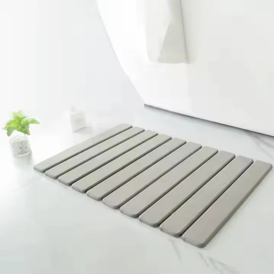 GREY DIATOMITE STONE BATHROOM DRYING MAT