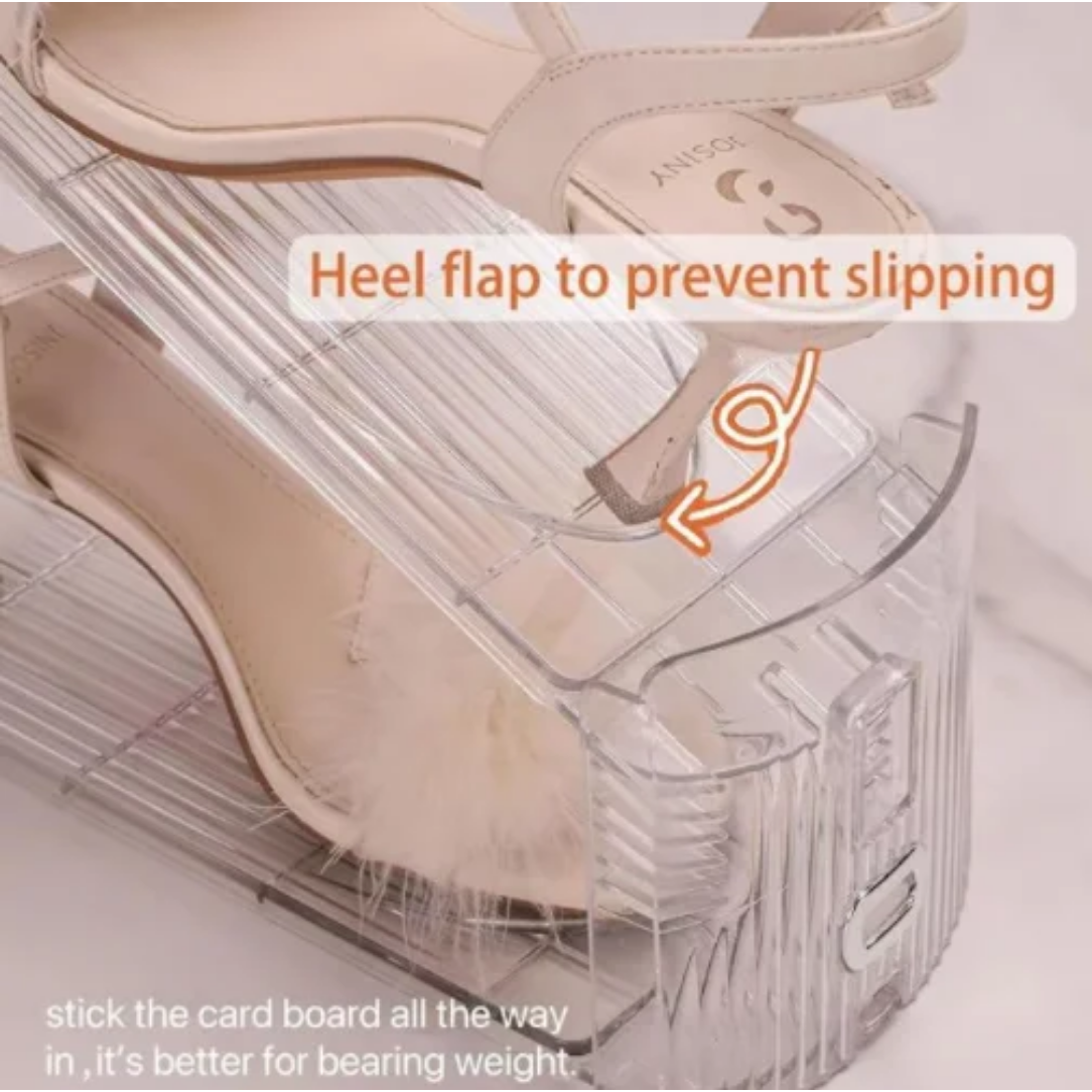 TRANSPARENT SHOE RACK ORGANIZER