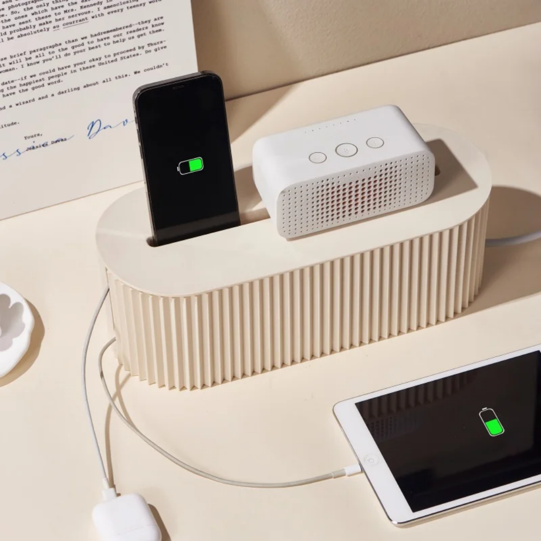 BEIGE CABLE ORGANIZER BOX