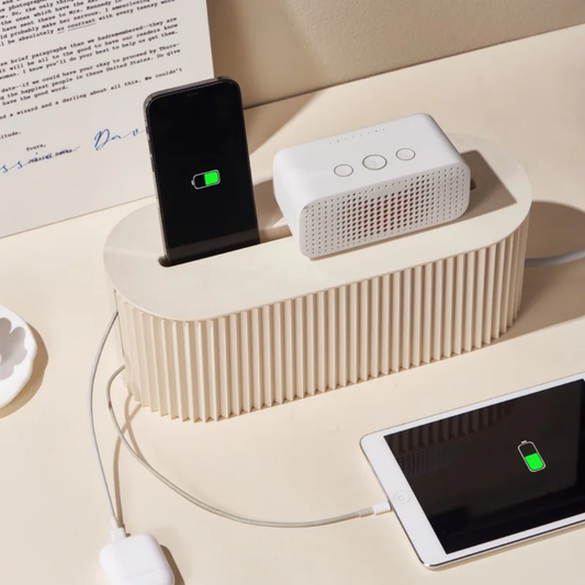 BEIGE CABLE ORGANIZER BOX