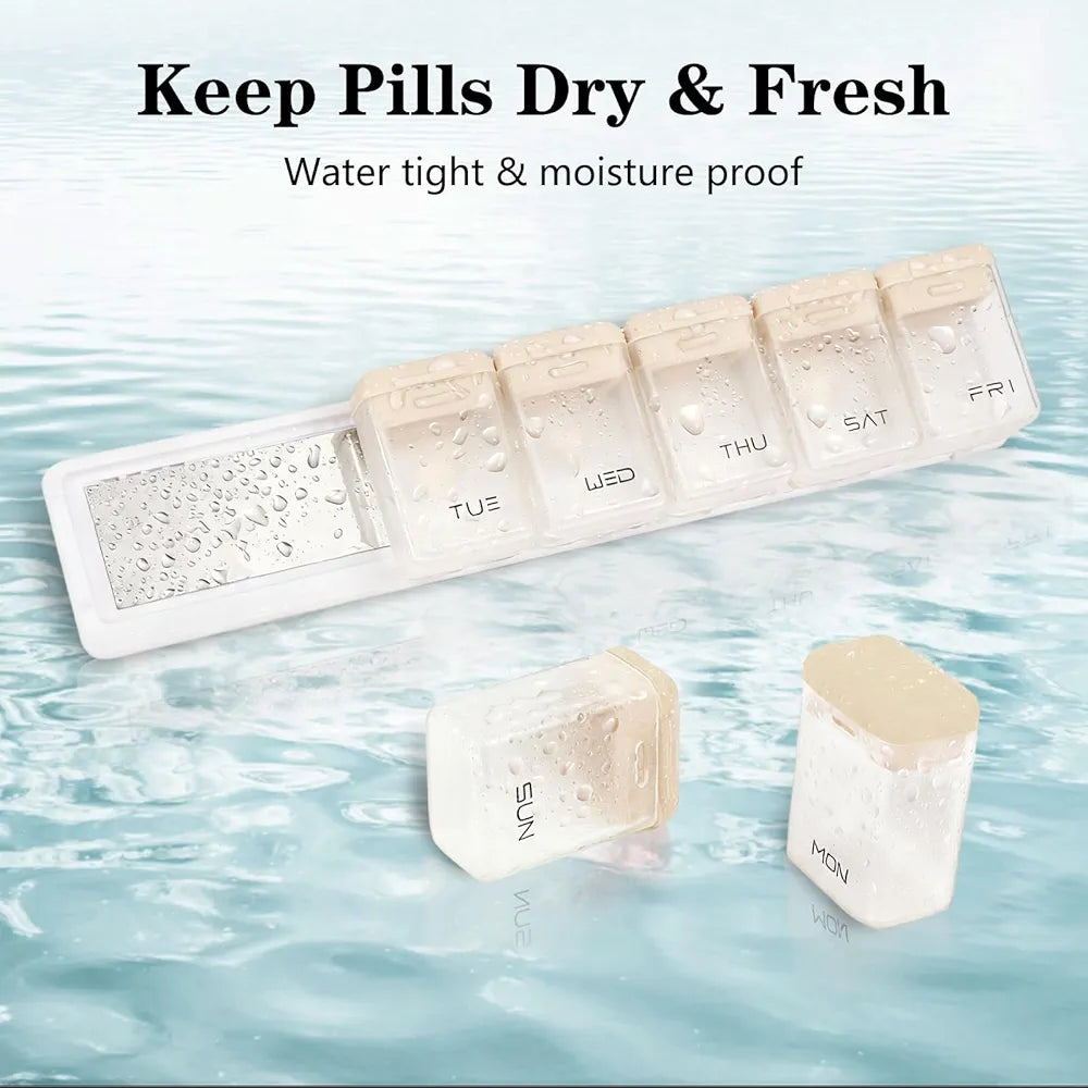 WEEKLY MAGNETIC FRIDGE DRUGS ORGANIZER