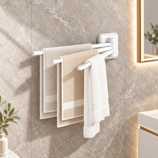 ADHESIVE WALL MOUNTED TOWEL HANGER