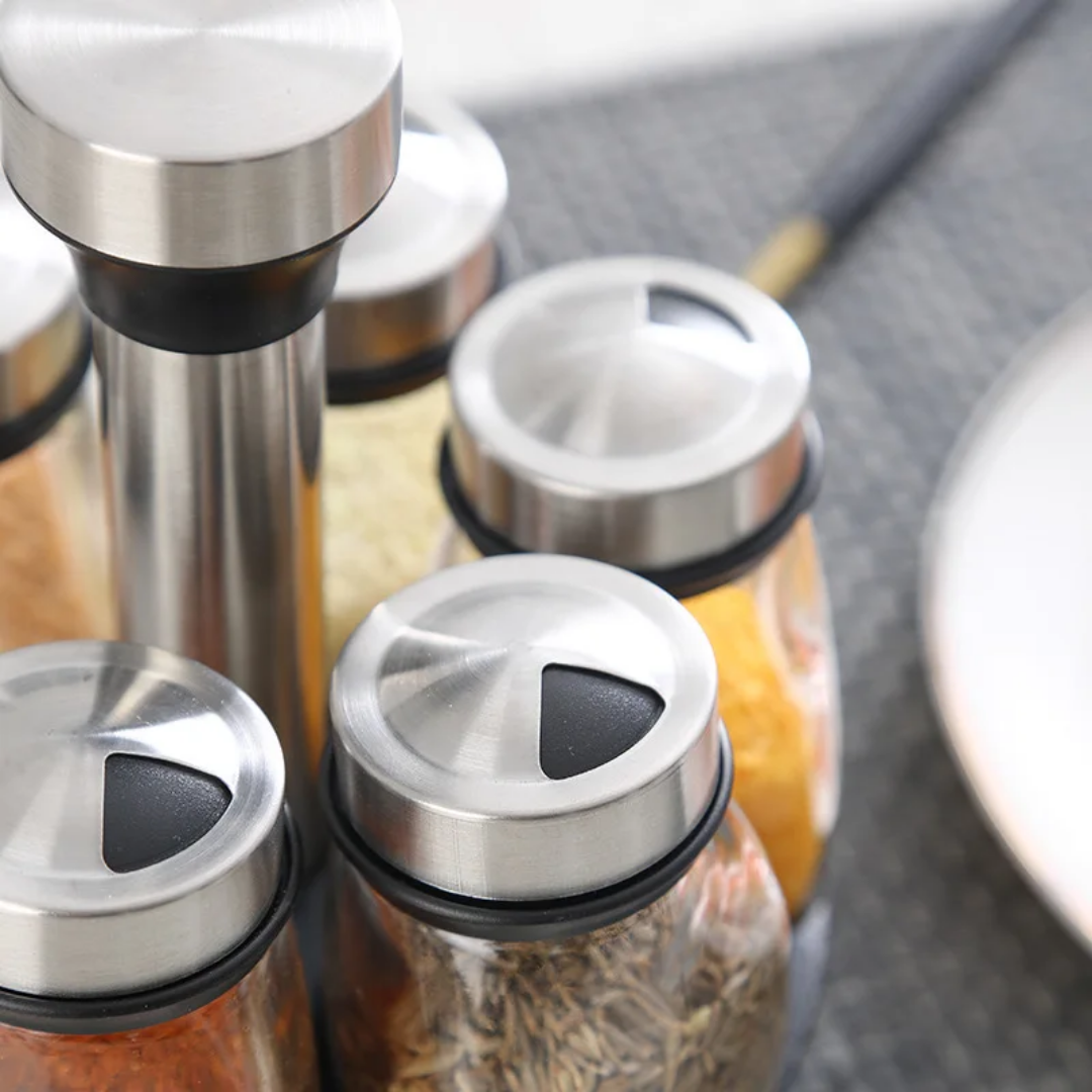 ROTATING SEASONING JARS SET