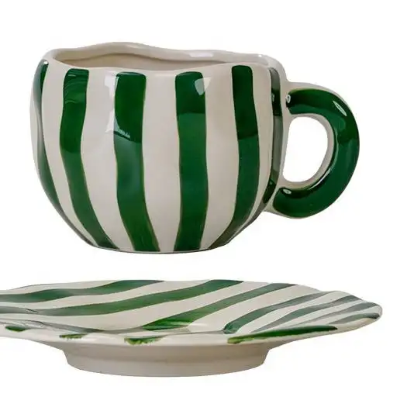 CERAMIC MUG WITH PLATE 360 ML